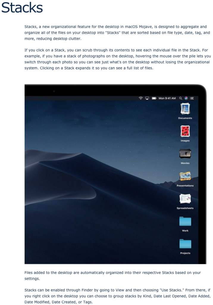 Desktop Stacks