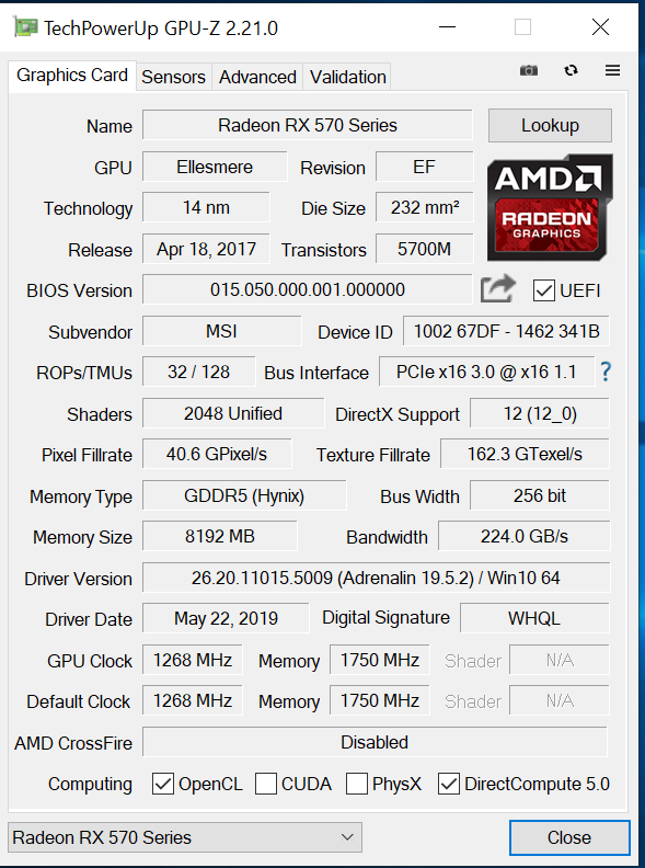 GPUZ memory type