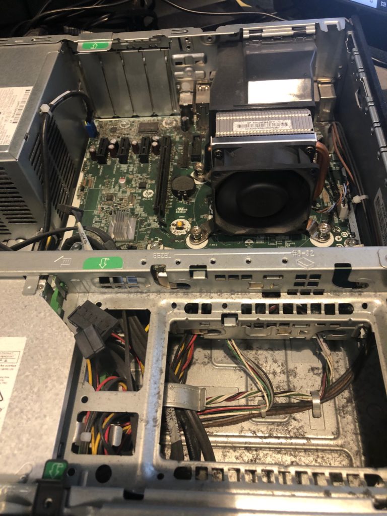 Air blast your computer.